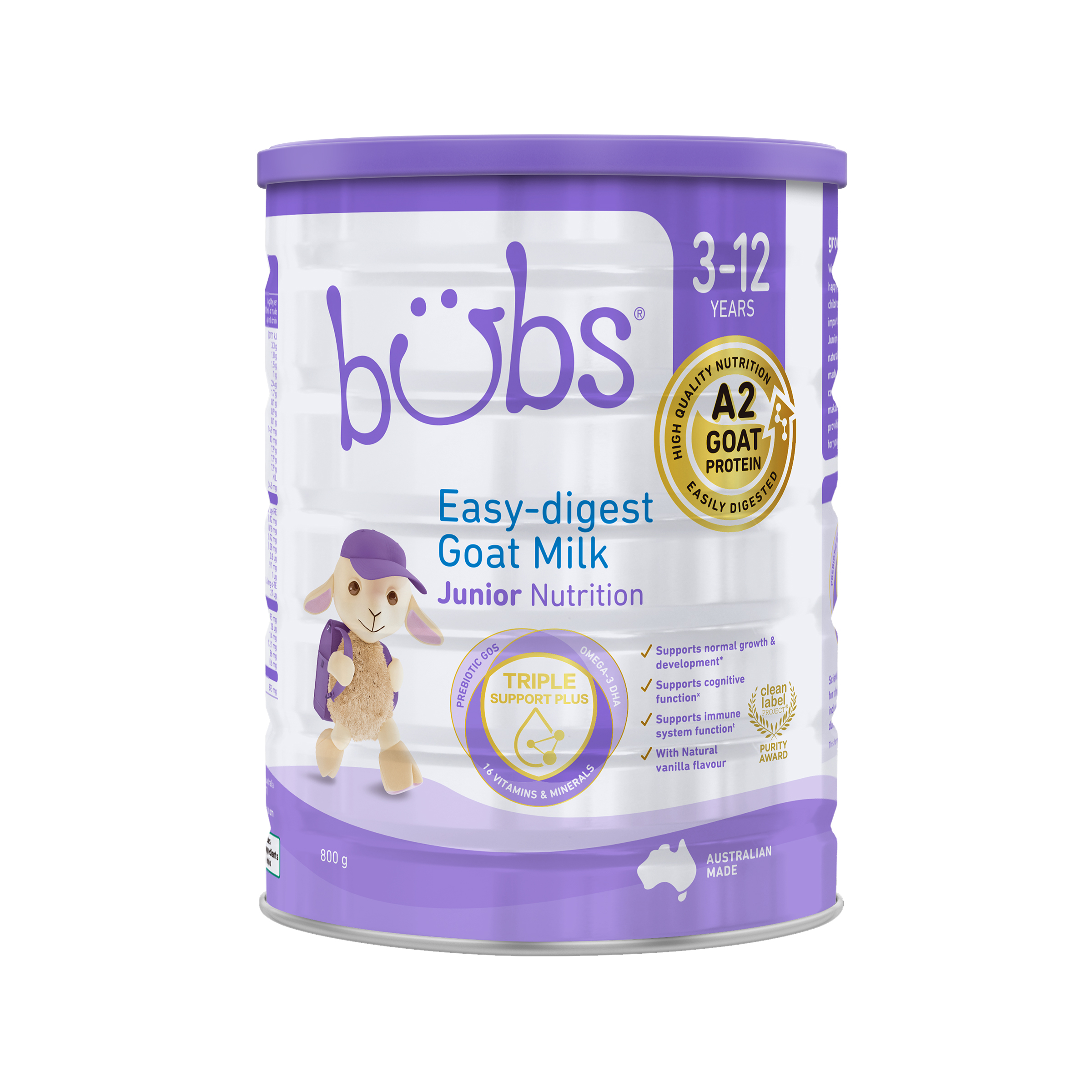 Bubs Easy Digest Goat Milk Junior Nutrition 800g