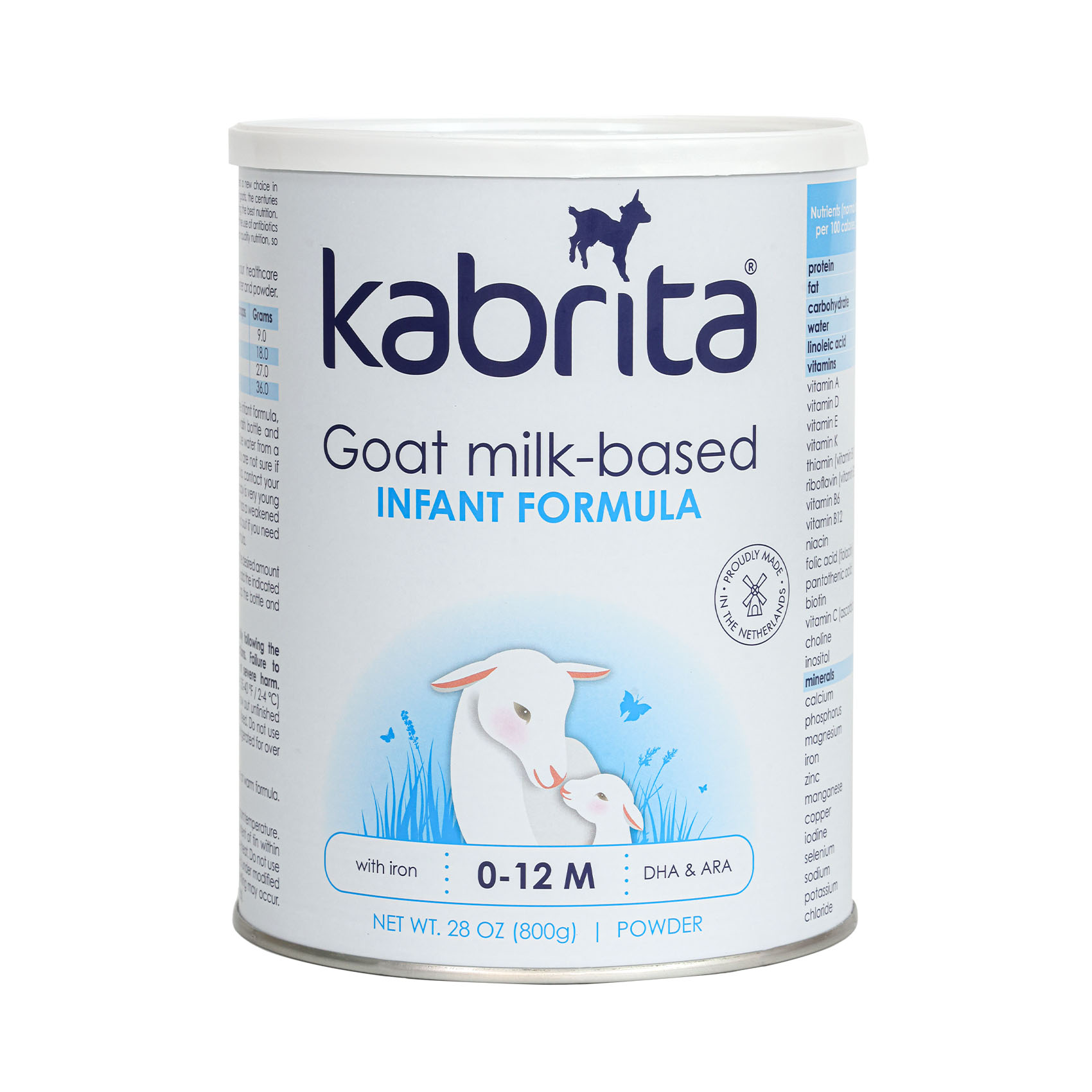 Goat Milk-Based Infant Formula (United States)