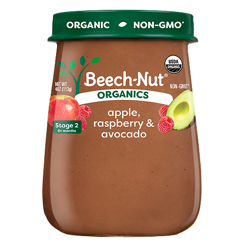 Organic Apple, Raspberries & Avocado Jar