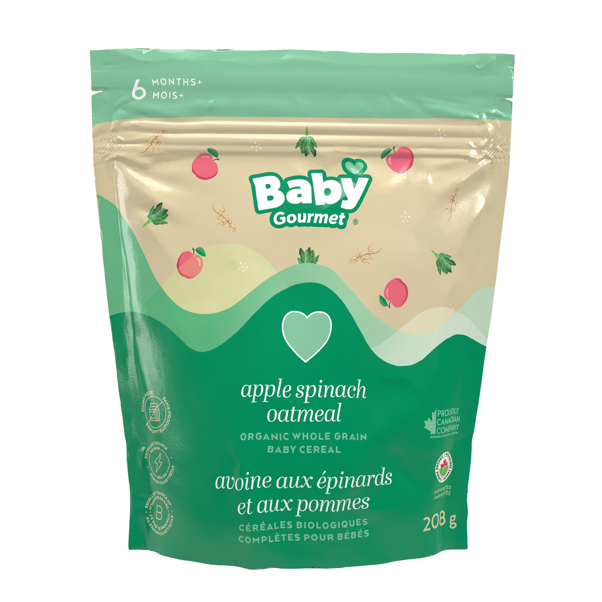 Apple Spinach Oatmeal