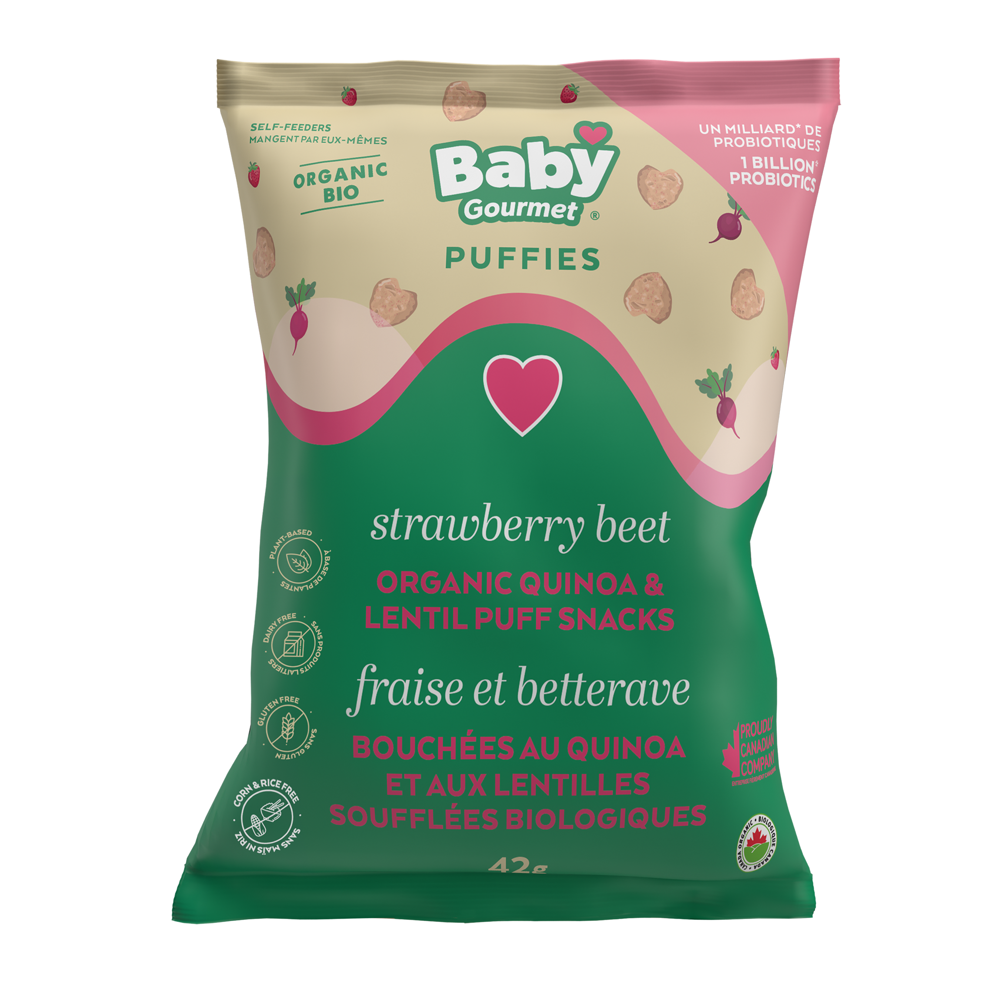 Strawberry Beet Puffies