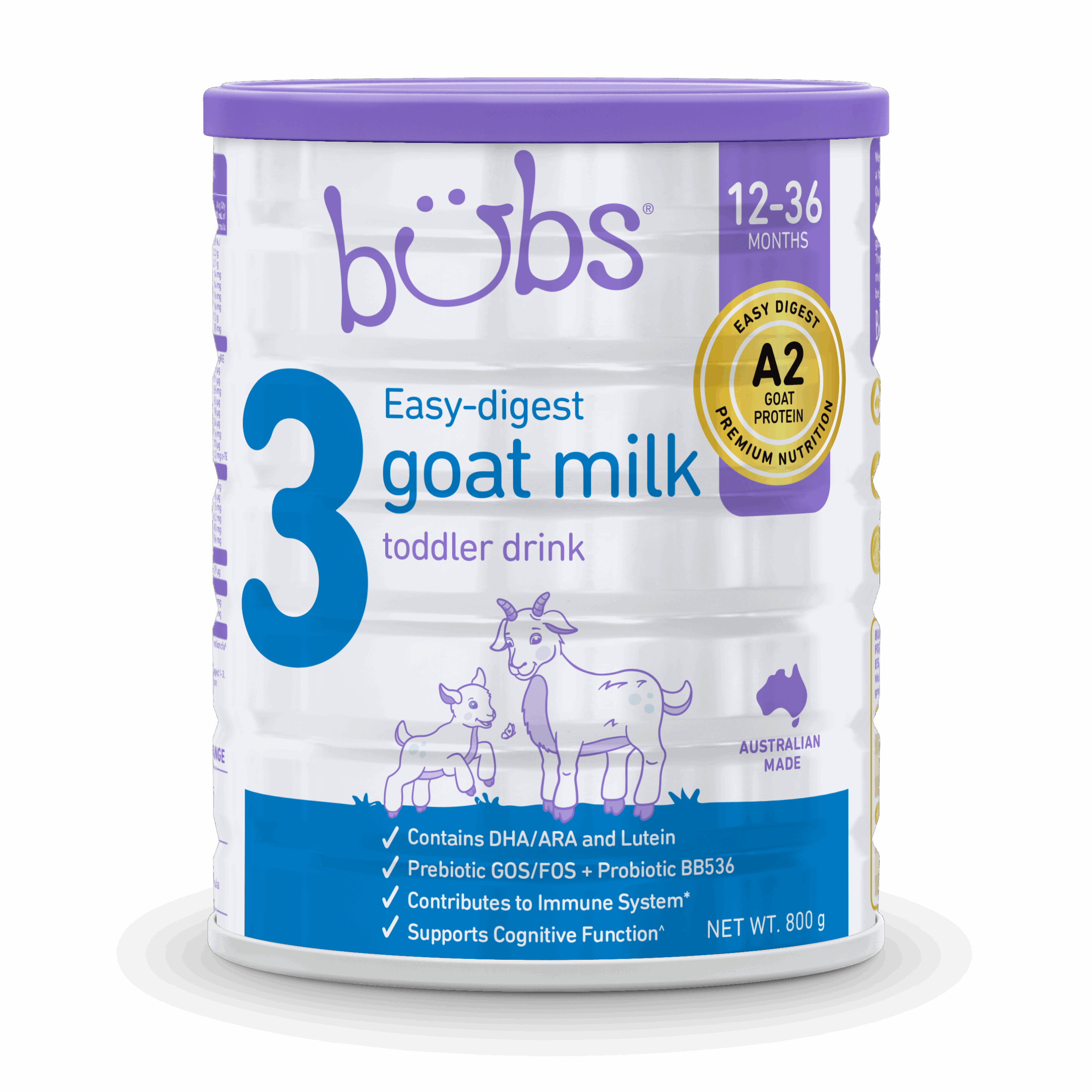 Bubs Easy-Digest Goat milk Toddler Drink S3 800g – (CHINA)