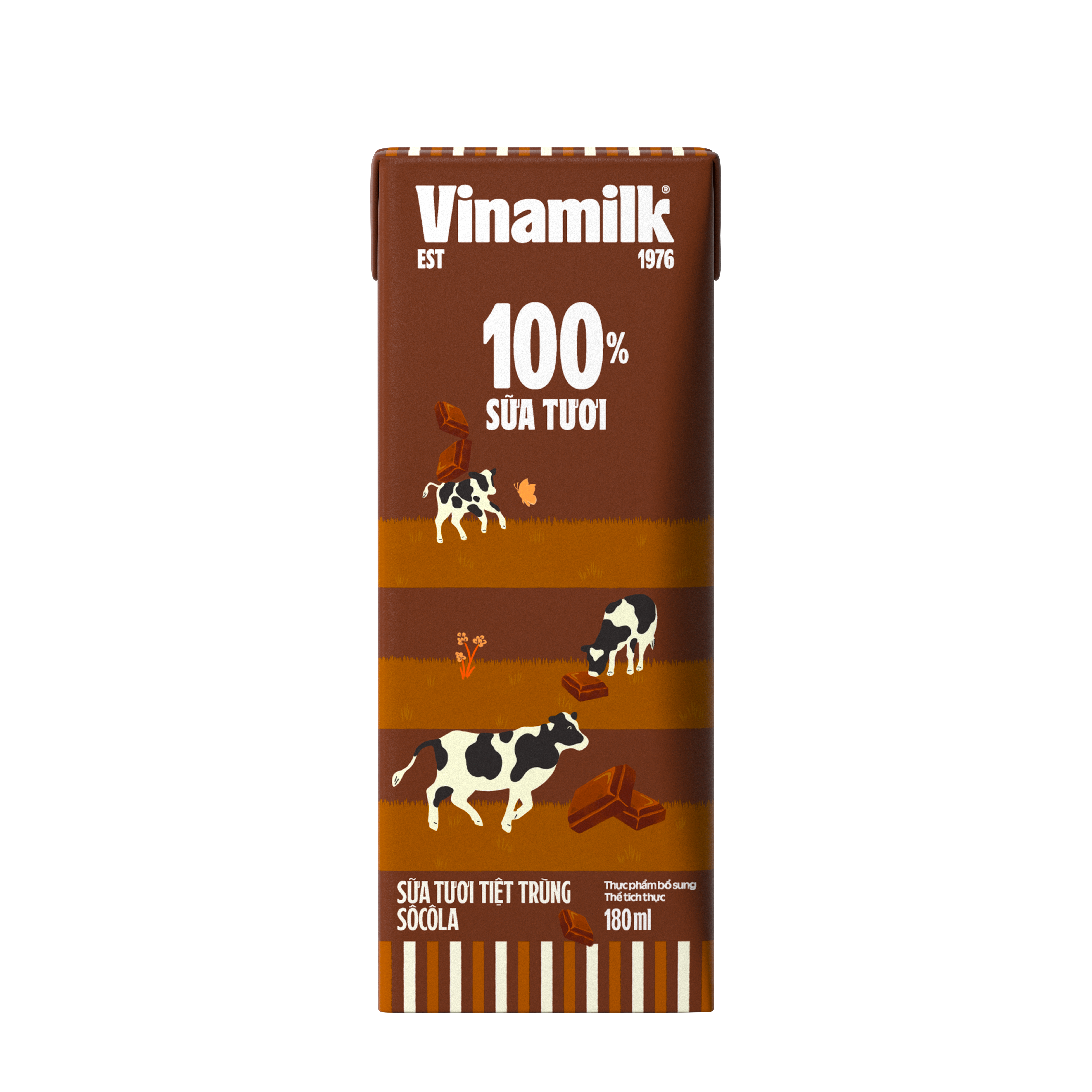 Vinamilk 100% Fresh Milk – UHT Fresh Milk – Chocolate Flavour