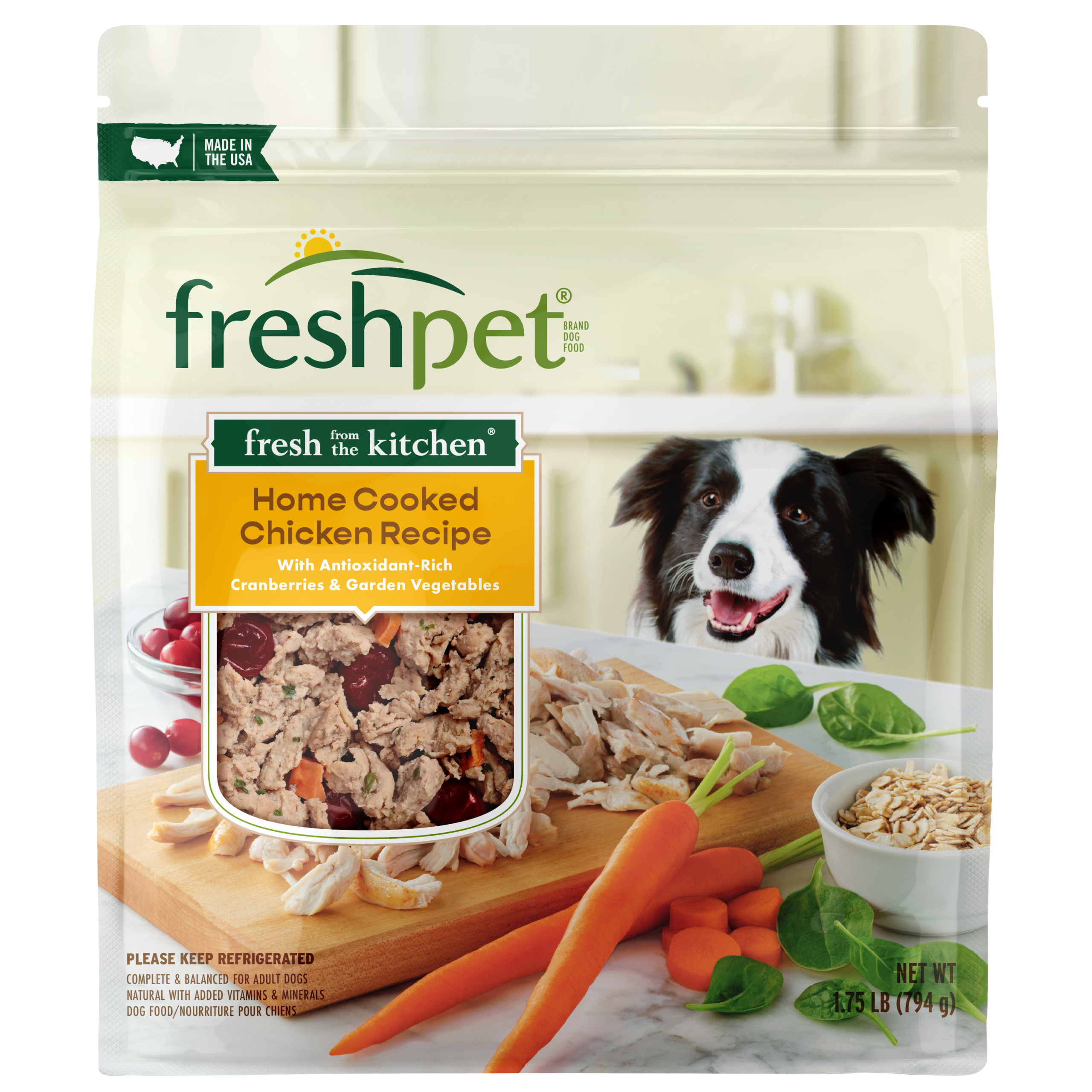 FRESHPET SELECT DOG FRESH FROM THE KITCHEN CHICKEN RECIPE 1.75 LB
