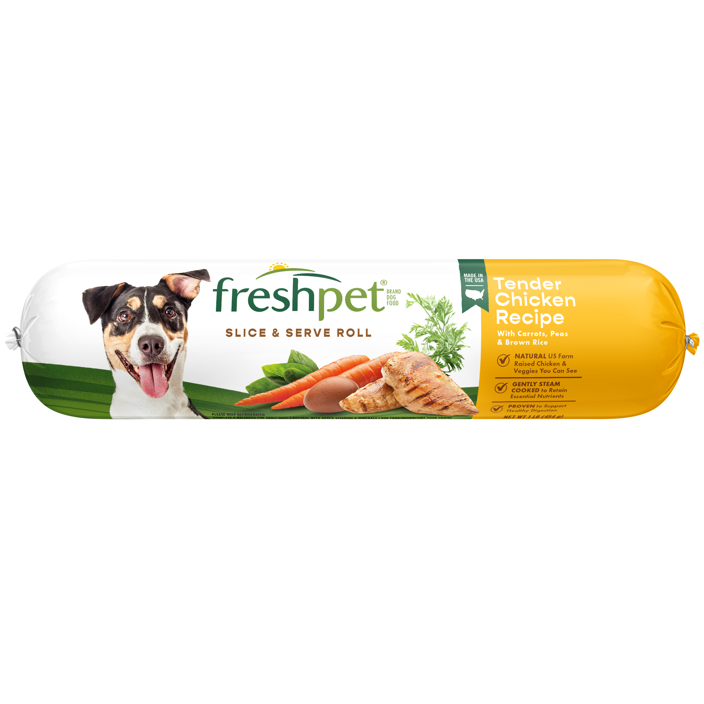 FRESHPET SELECT DOG ROLL CHICKEN RECIPE 1 LB
