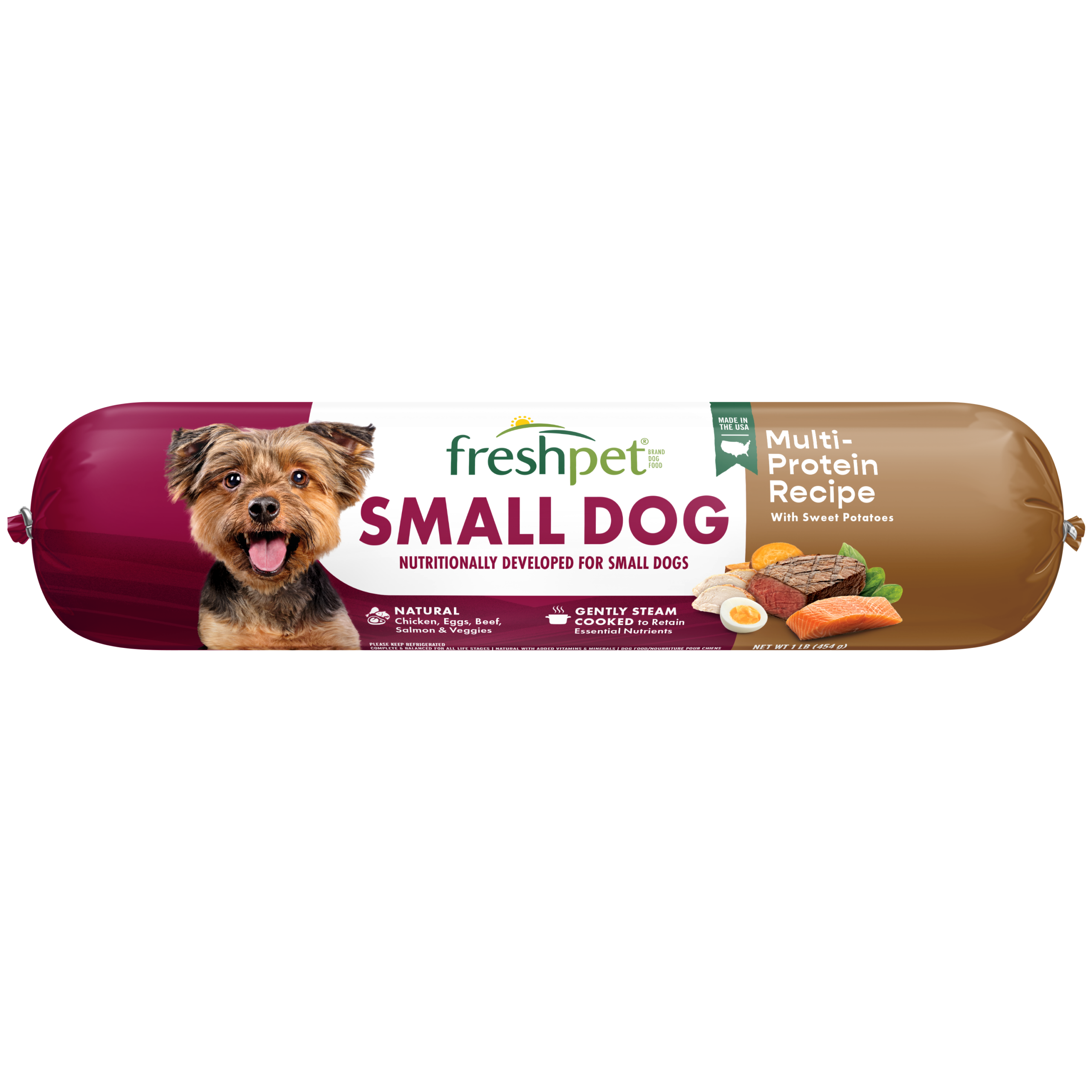 FRESHPET SELECT SMALL DOG ROLL MULTI PROTEIN RECIPE 1 LB