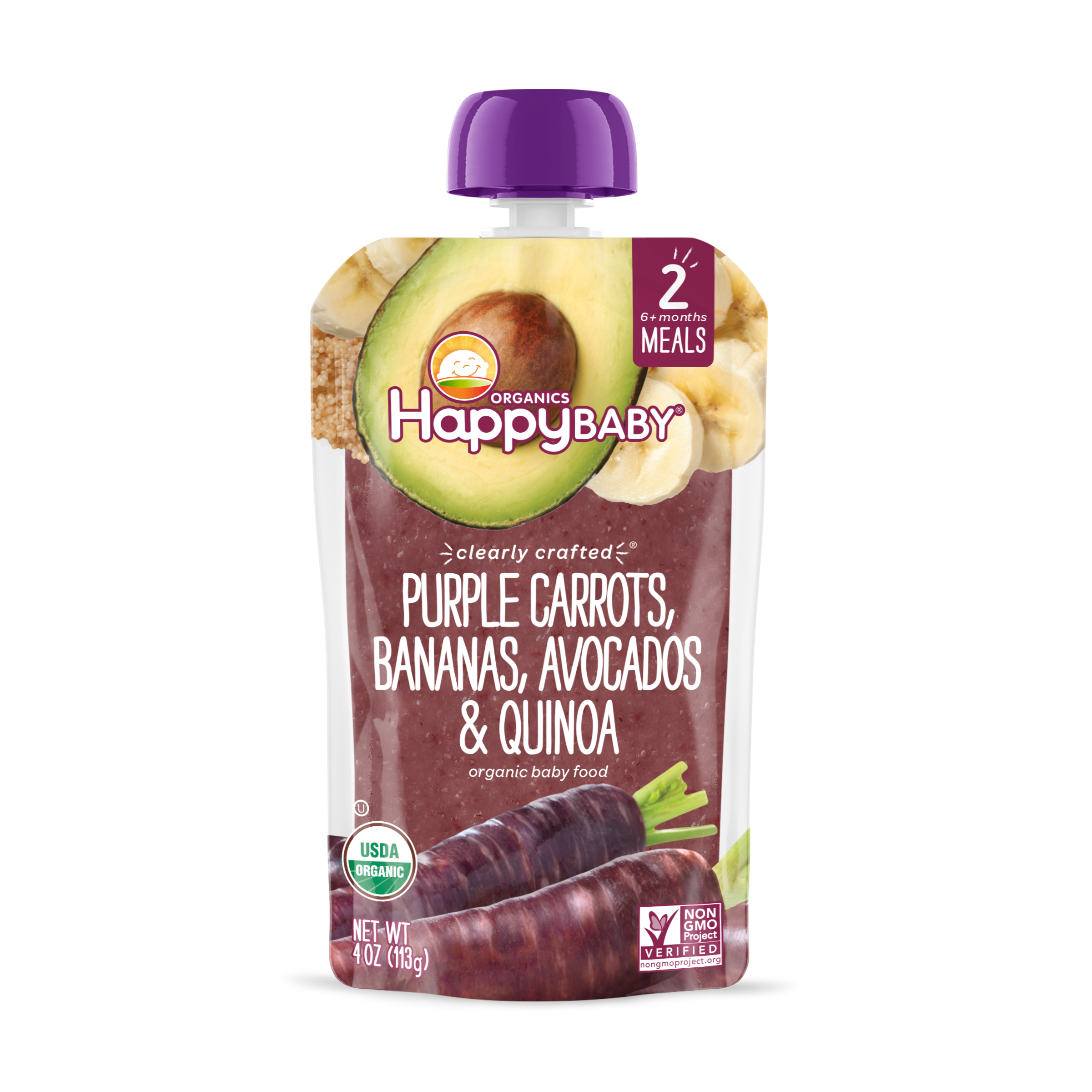 Purple Carrots, Bananas, Avocados & Quinoa