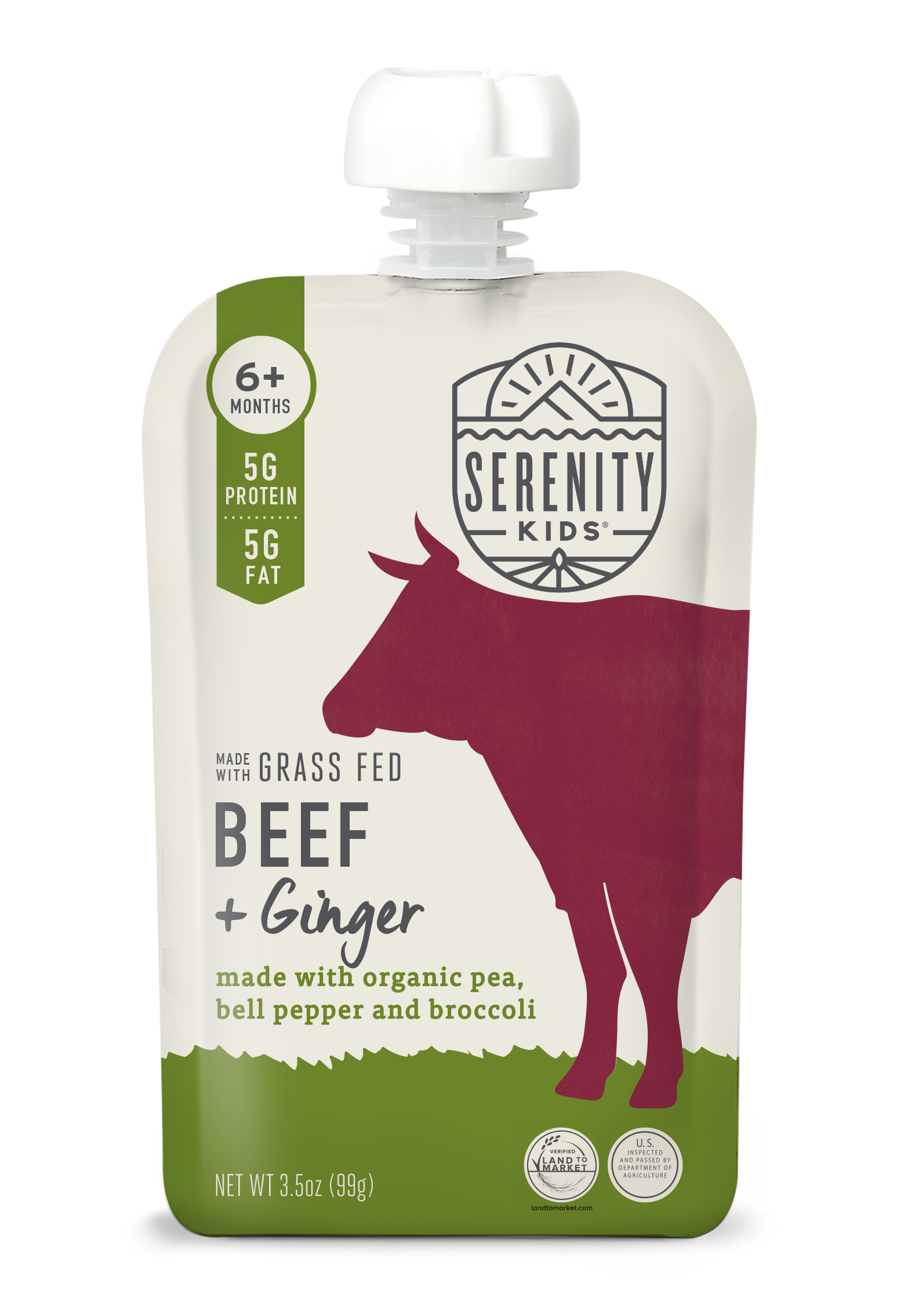 Grass Fed Beef + Ginger with Organic Vegetables